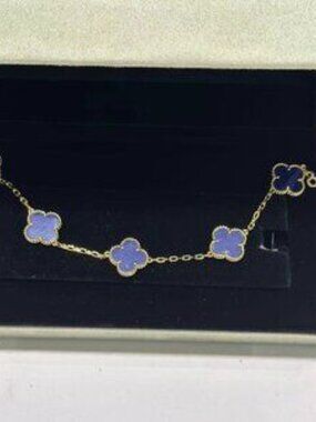 Gold Alhambra Lapis Lazuli Bracelet by Van Cleef & Arpels
